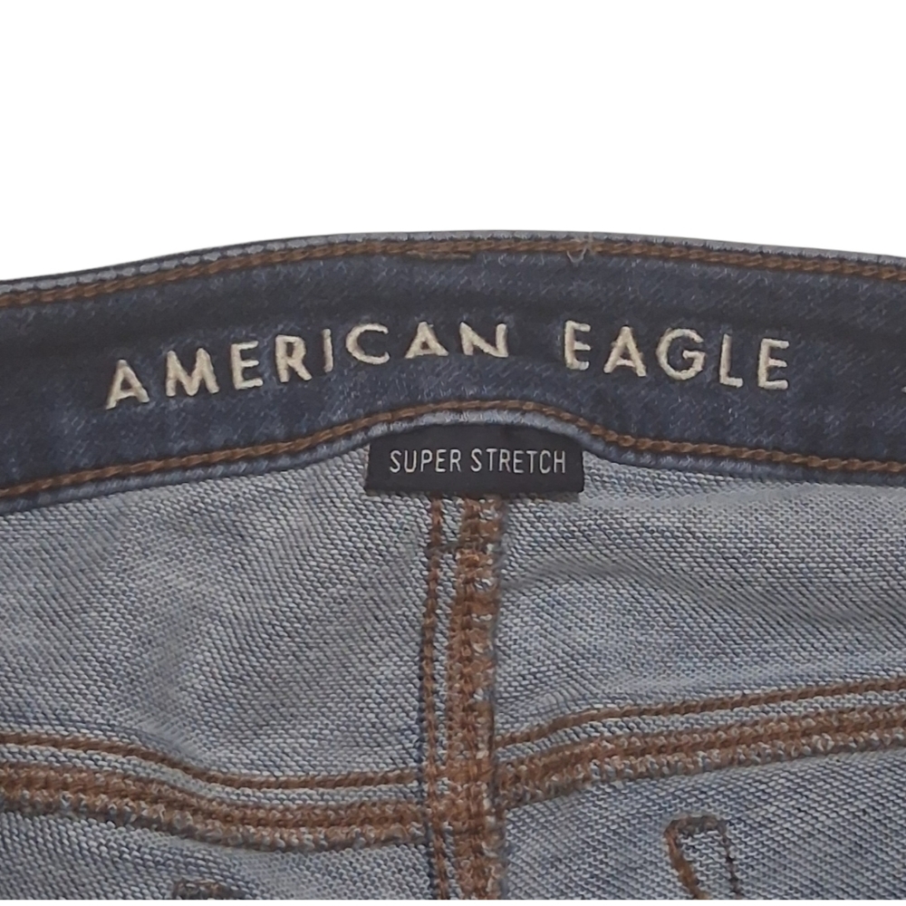 EUC‎ AMERICAN EAGLE Sz. 2R Super Stretch Skinny Jeggings - Picture 3 of 13